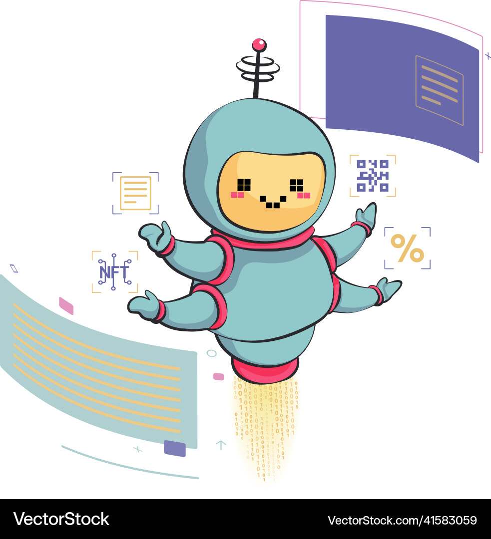 Chatbot virtual assistant robot artificial Chatbot virtual assistant robot artificial Vector Image