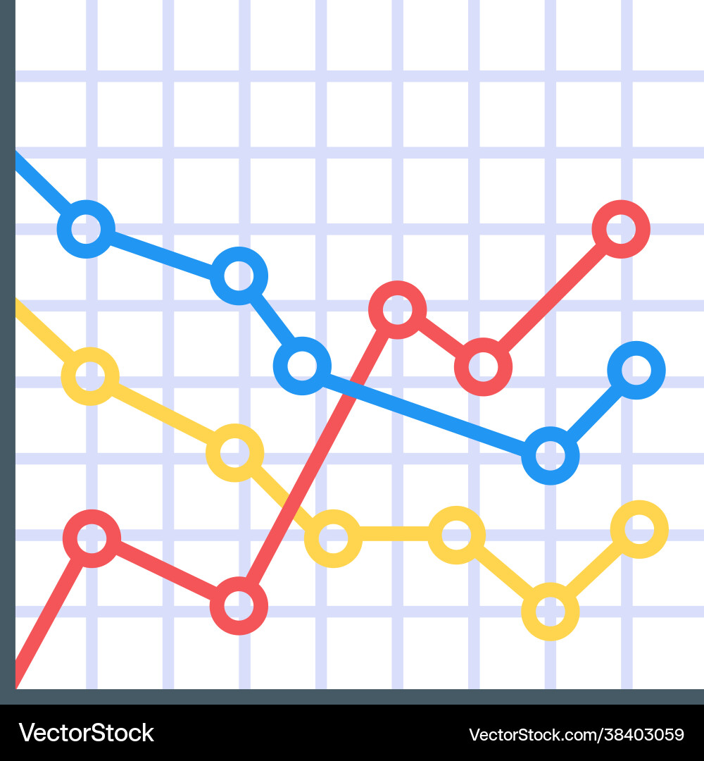 Data graph Vector Image
