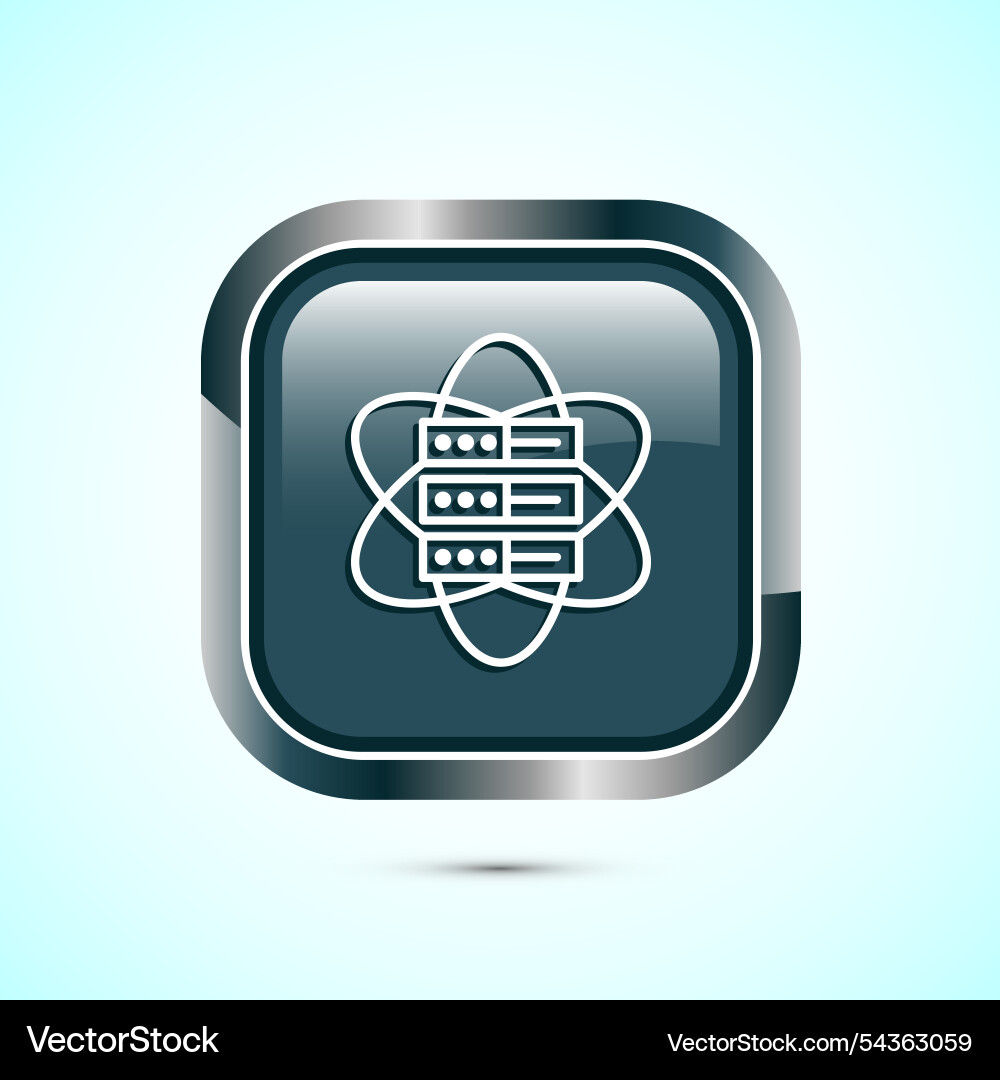 Data science icon design big digital tech Vector Image
