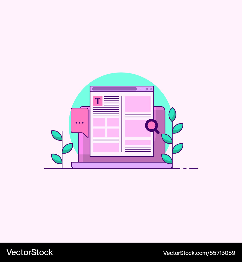 Document sheet in laptop web icon opened Document sheet in laptop web icon opened Vector Image