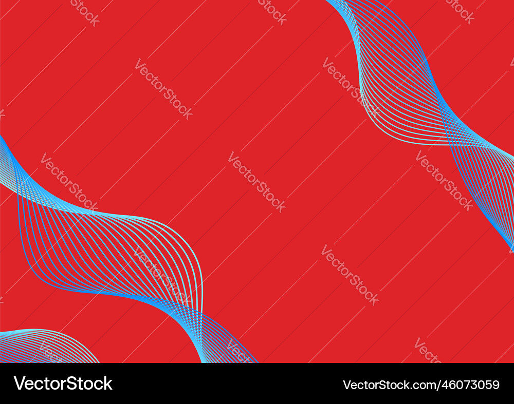 Geometric streamline abstract a3 poster blue Geometric streamline abstract a3 poster blue vector image