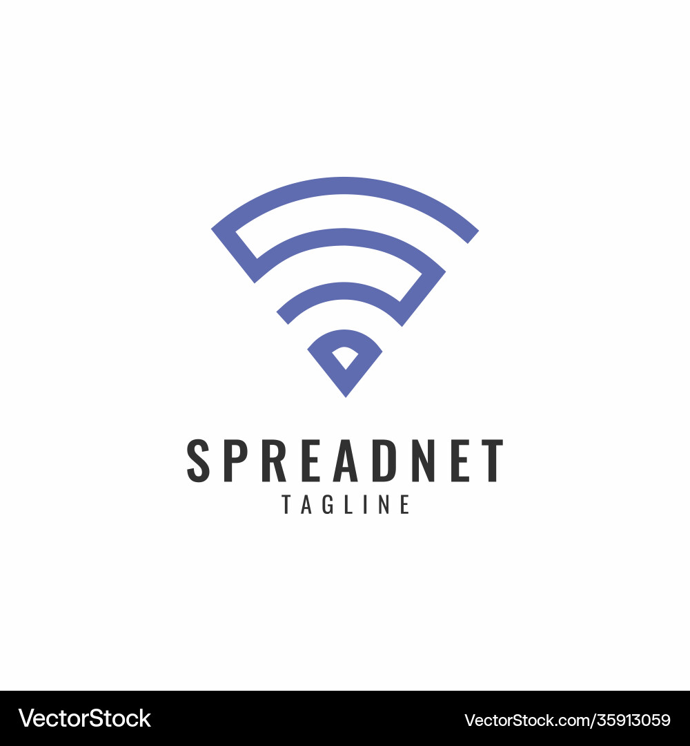 Letter s internet network logo template Letter s internet network logo template vector image