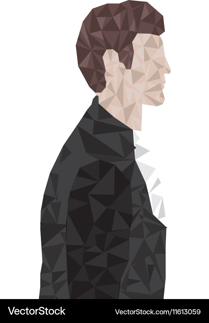 Man profile icon image vector image