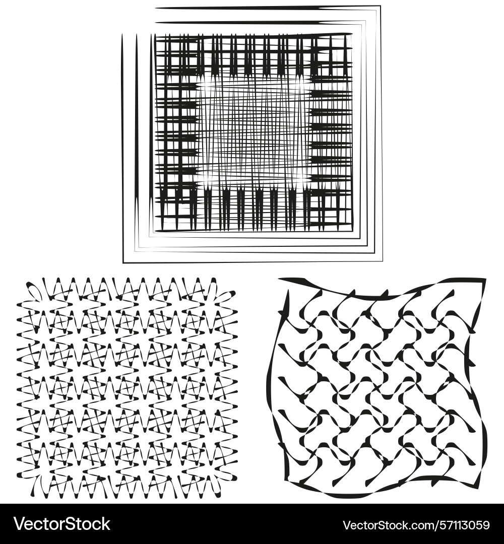 Pattern shape set grid texture figure abstract Pattern shape set grid texture figure abstract vector image