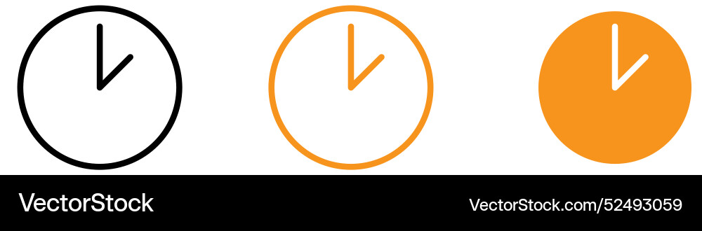 Precise clock icon for time management Precise clock icon for time management vector image