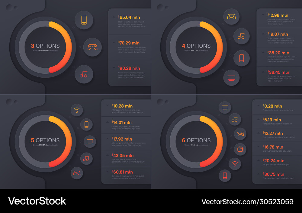 Presentation Structure Chart Vector Image