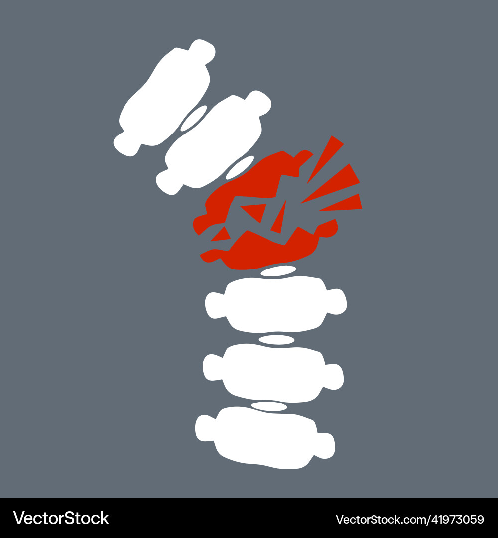 Problems with spine posture issues Problems with spine posture issues vector image