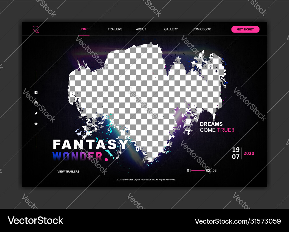 Web template design Vector Image