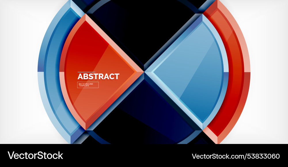 Abstract background - circles and round triangles Abstract background - circles and round triangles Vector Image