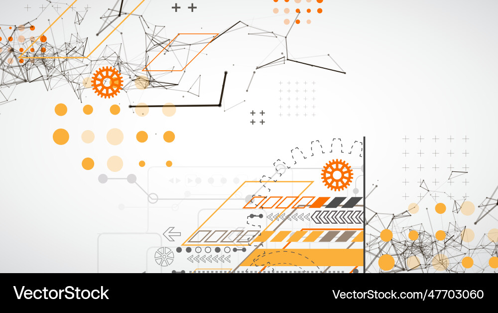 Abstract background on technological Abstract background on technological vector image
