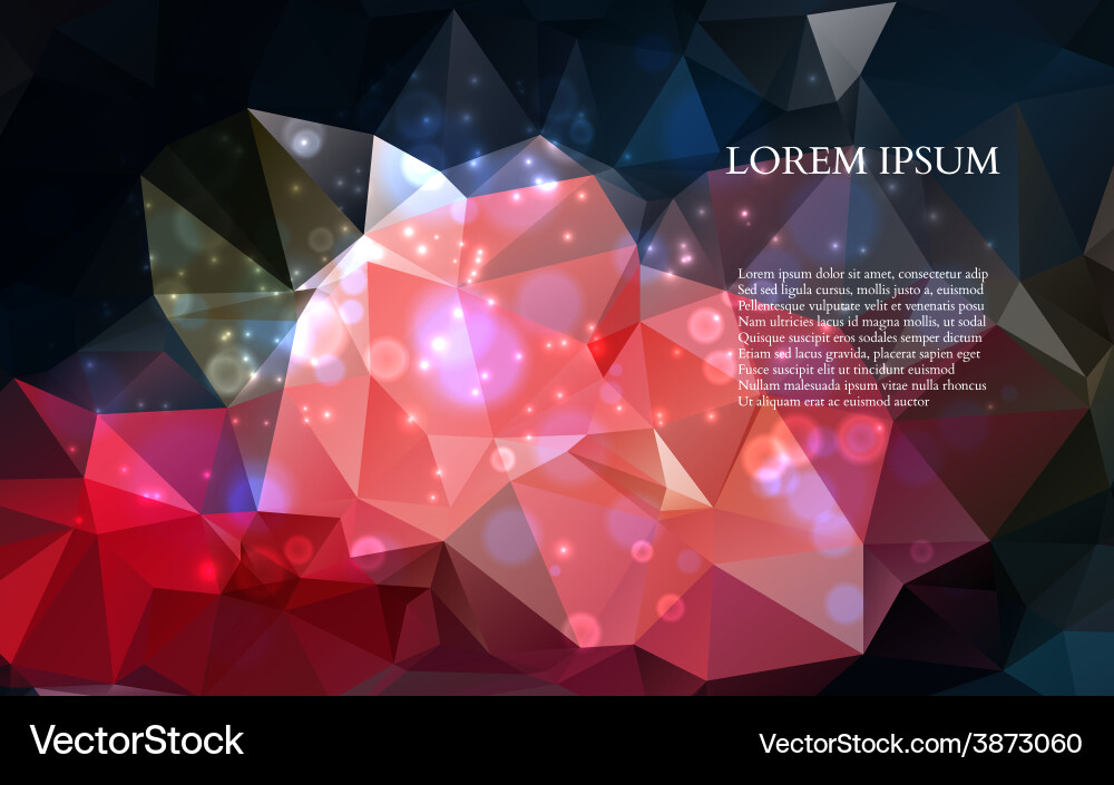 Abstract colorful triangles background Vector Image