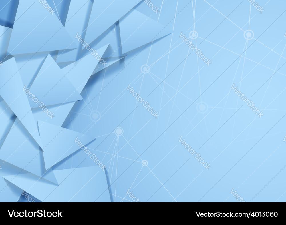 Abstraktes Dreieck Hintergrundnetzanschluss Vektorbild