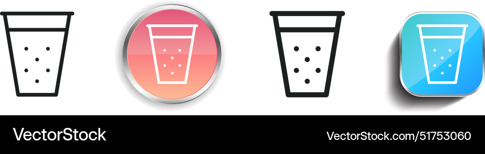 Beer icon thin linear regular and button style vector image