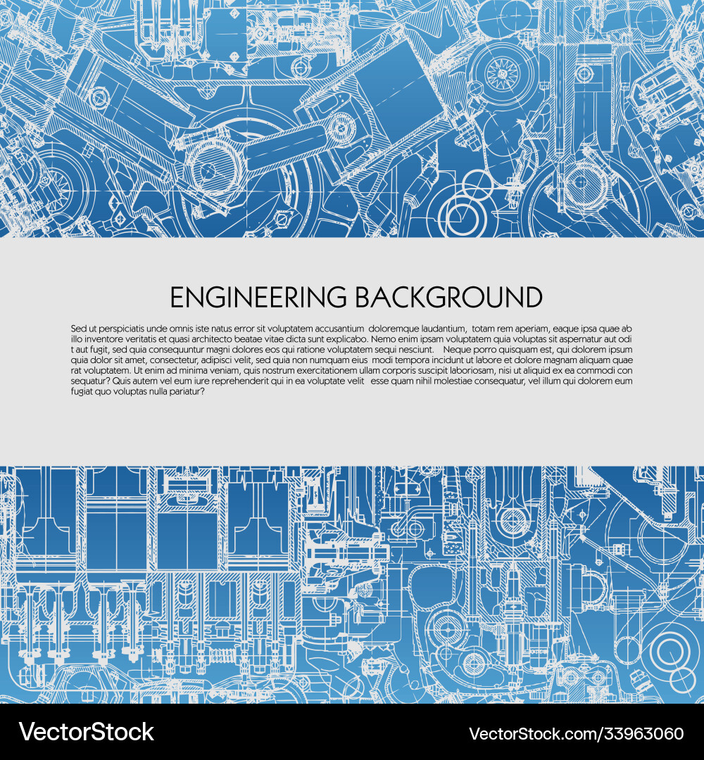 Engineering Blueprint Background vector image