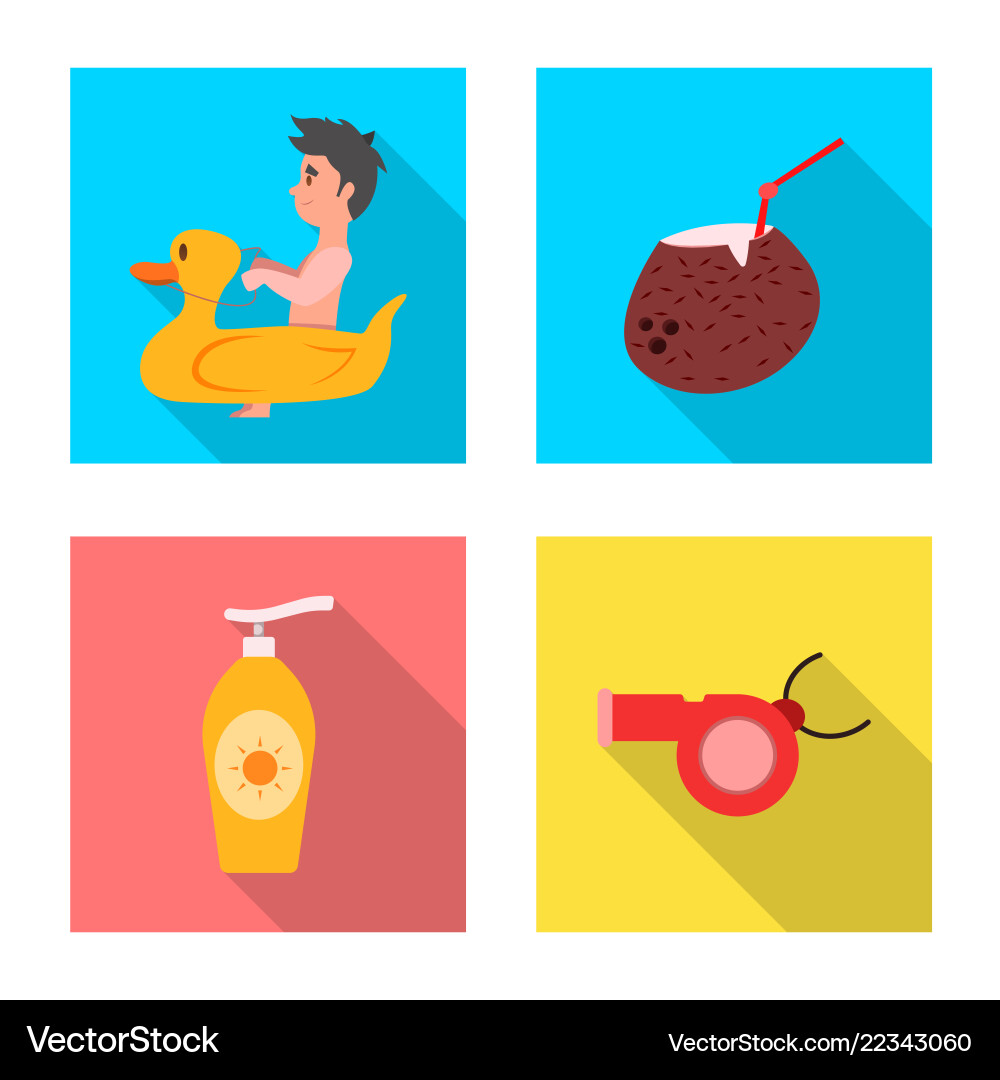 Isolated object of pool and swimming sign Isolated object of pool and swimming sign Vector Image