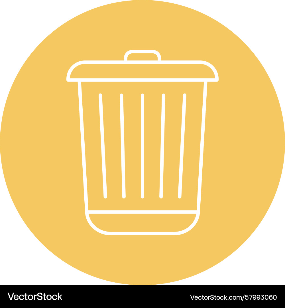 Multi Circle Garbage Line Vector Image