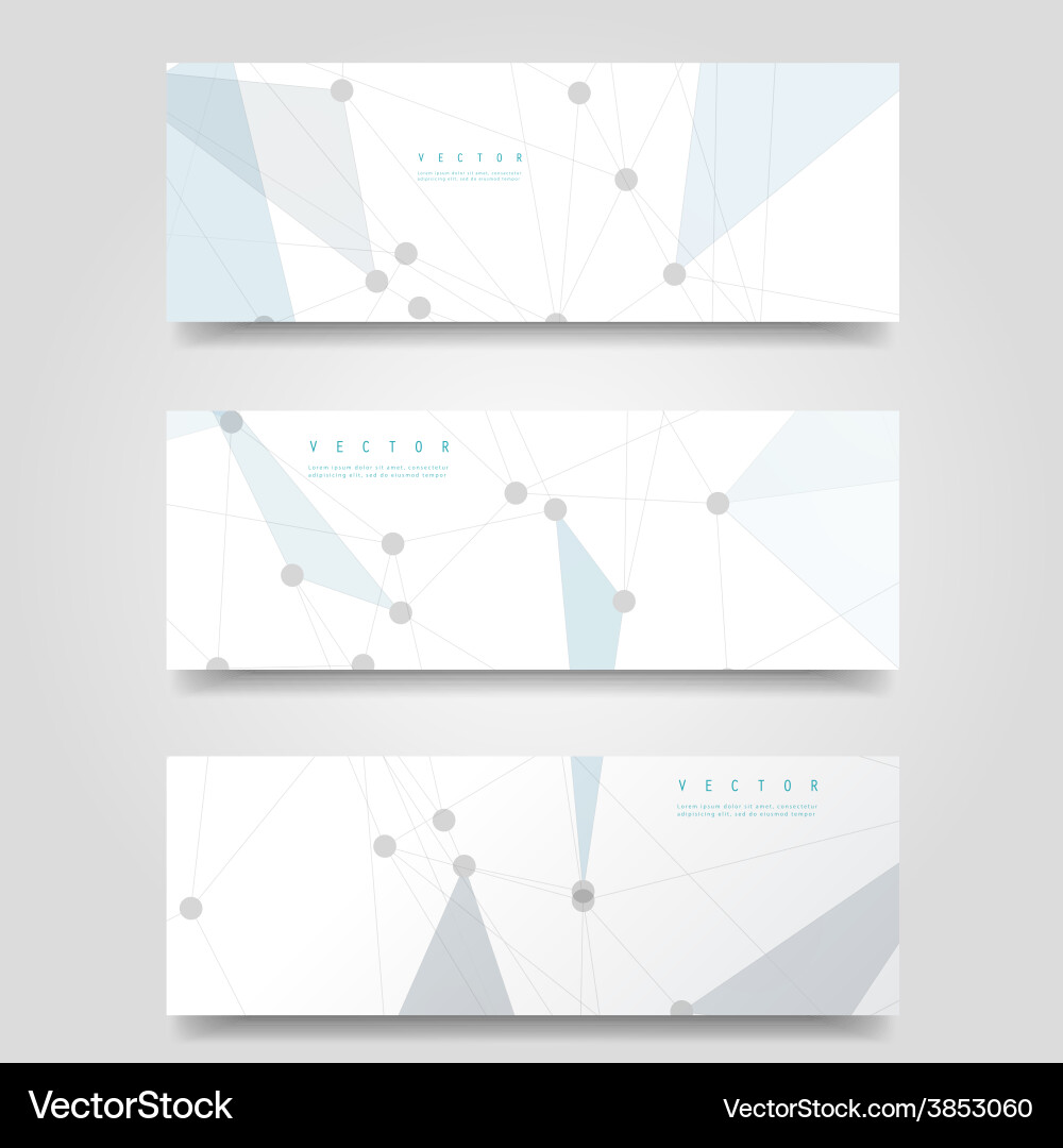 Network background abstract polygon vector image
