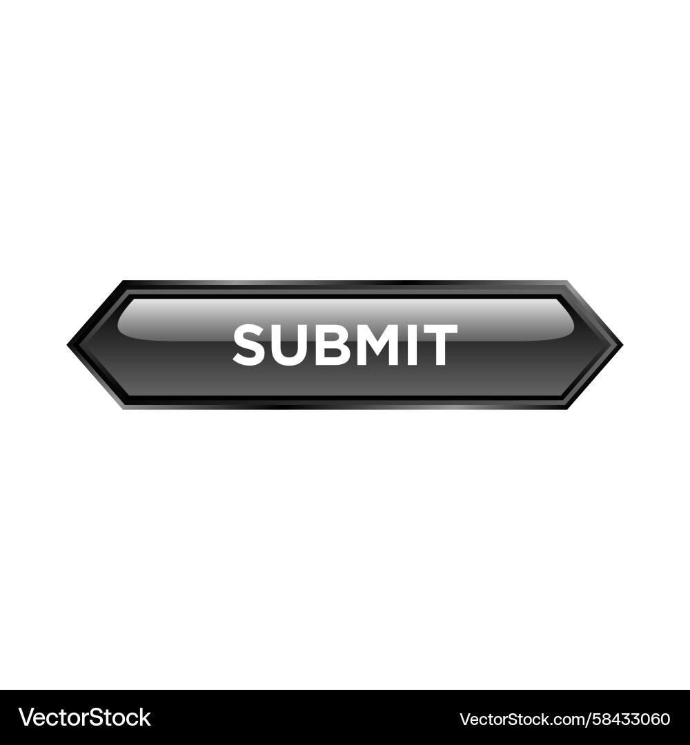Submit Button Website Template Vector Image