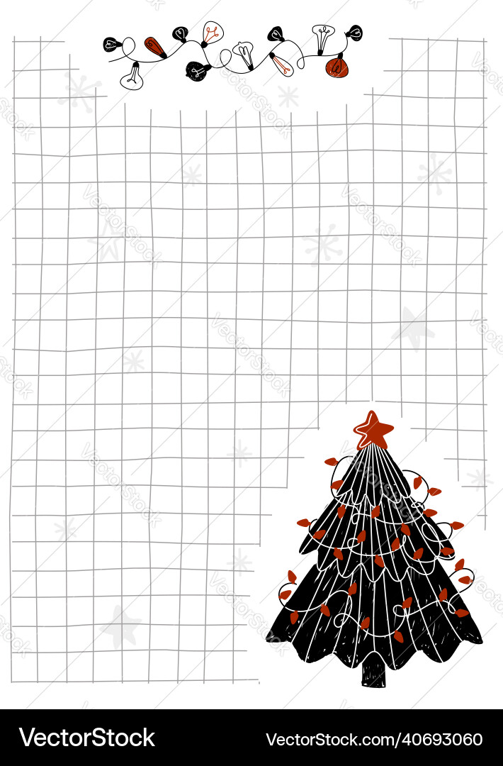 Template the layout of a notebook page a6 Template the layout of a notebook page a6 vector image