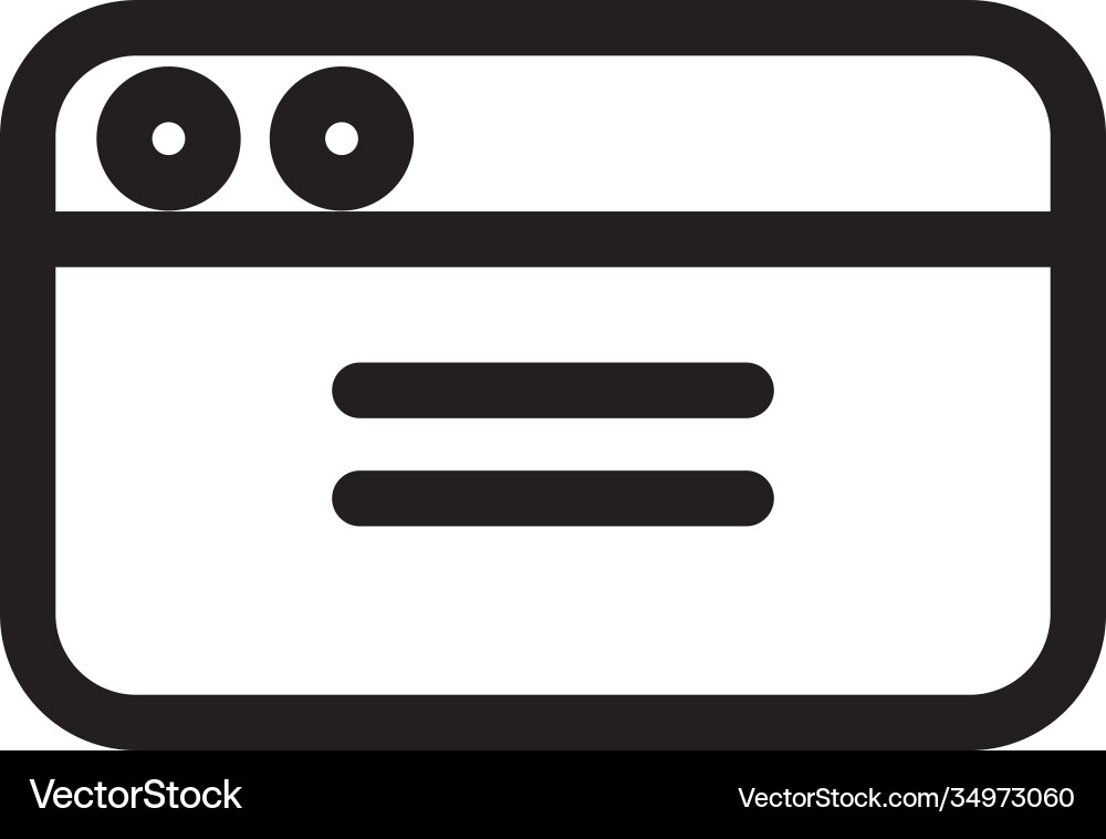 Web template interface line style icon Vector Image