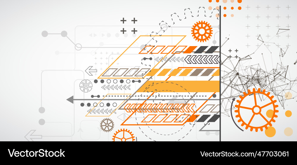 Abstract background on technological Vector Image
