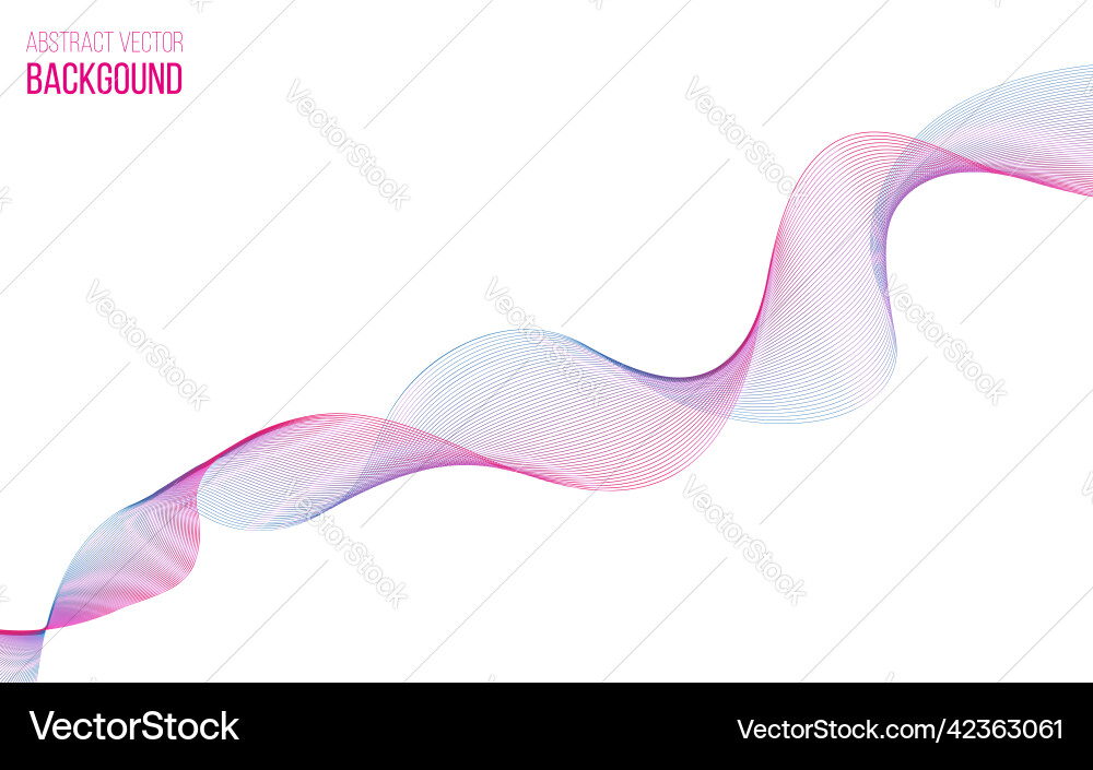 Abstract background with color wave design element Abstract background with color wave design element vector image