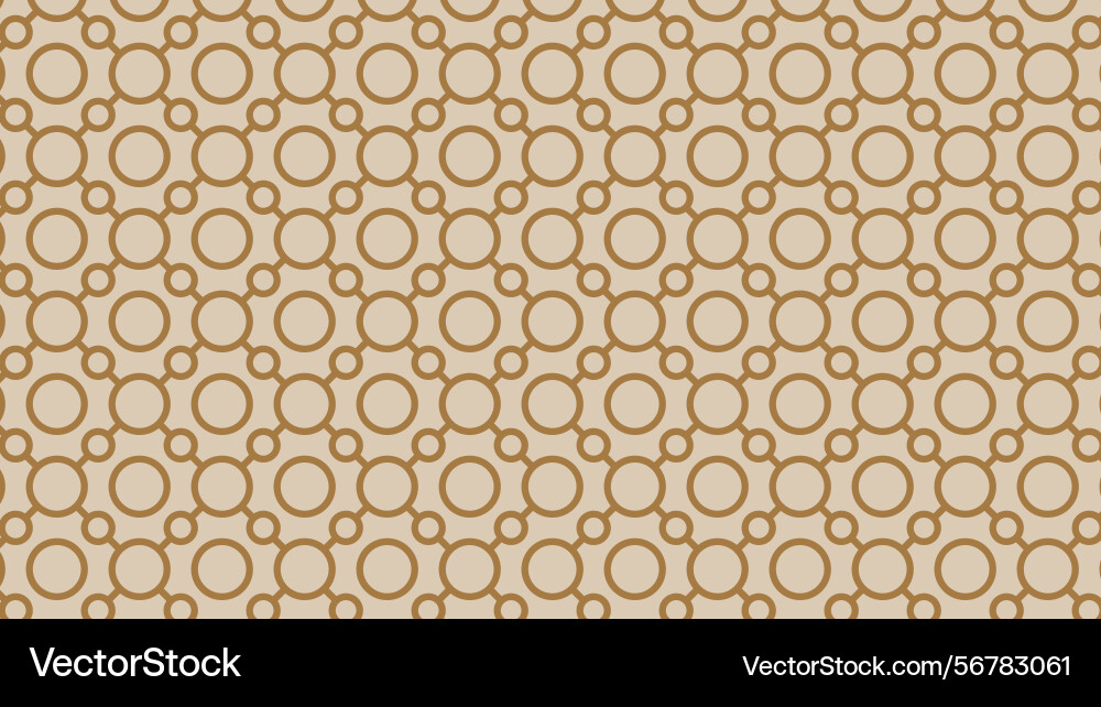 Abstract circle lines seamless pattern background vector image