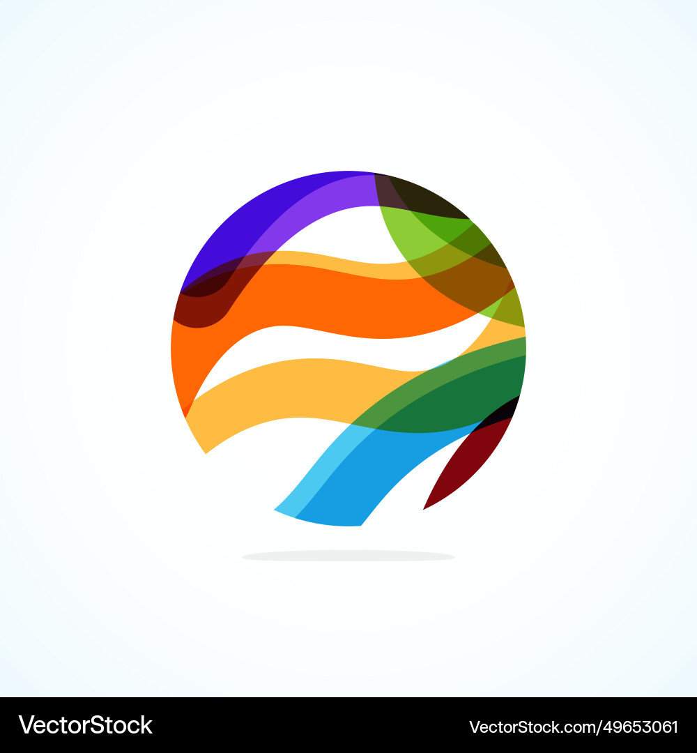 Abstract circle logo - minimalist emblem timeless Abstract circle logo - minimalist emblem timeless vector image