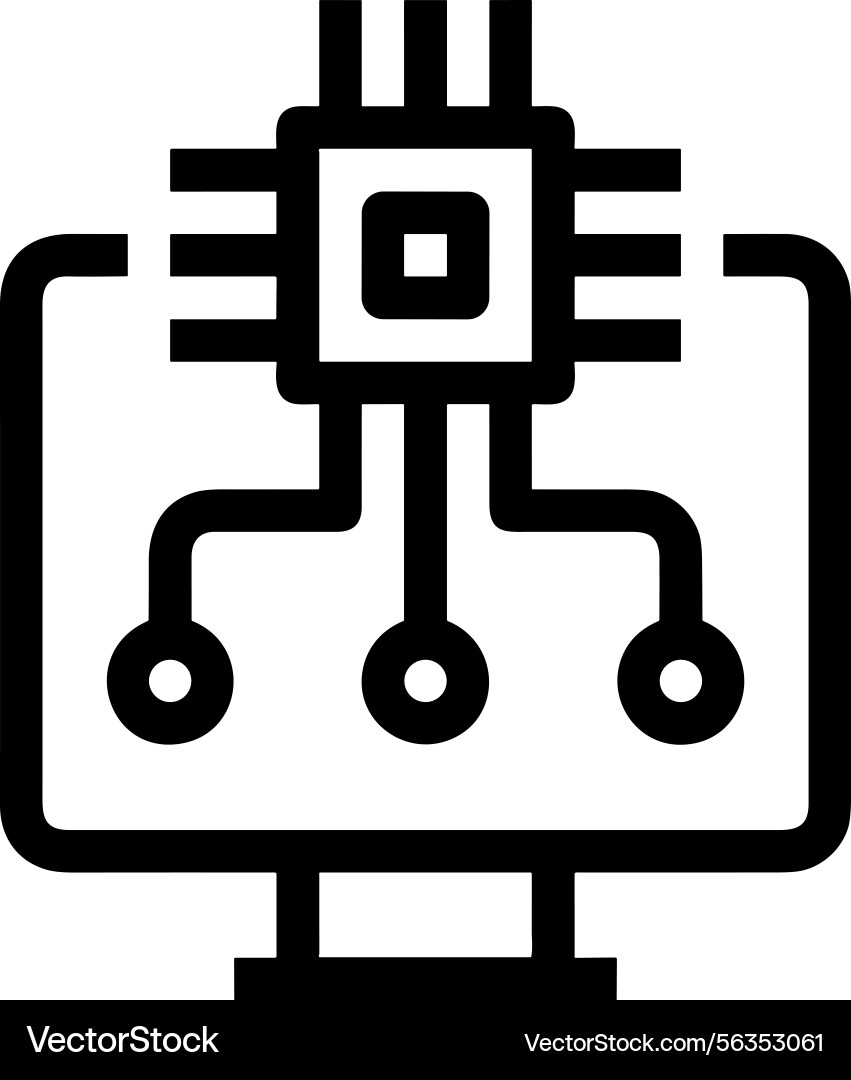 Computer icon symbol image Vector Image