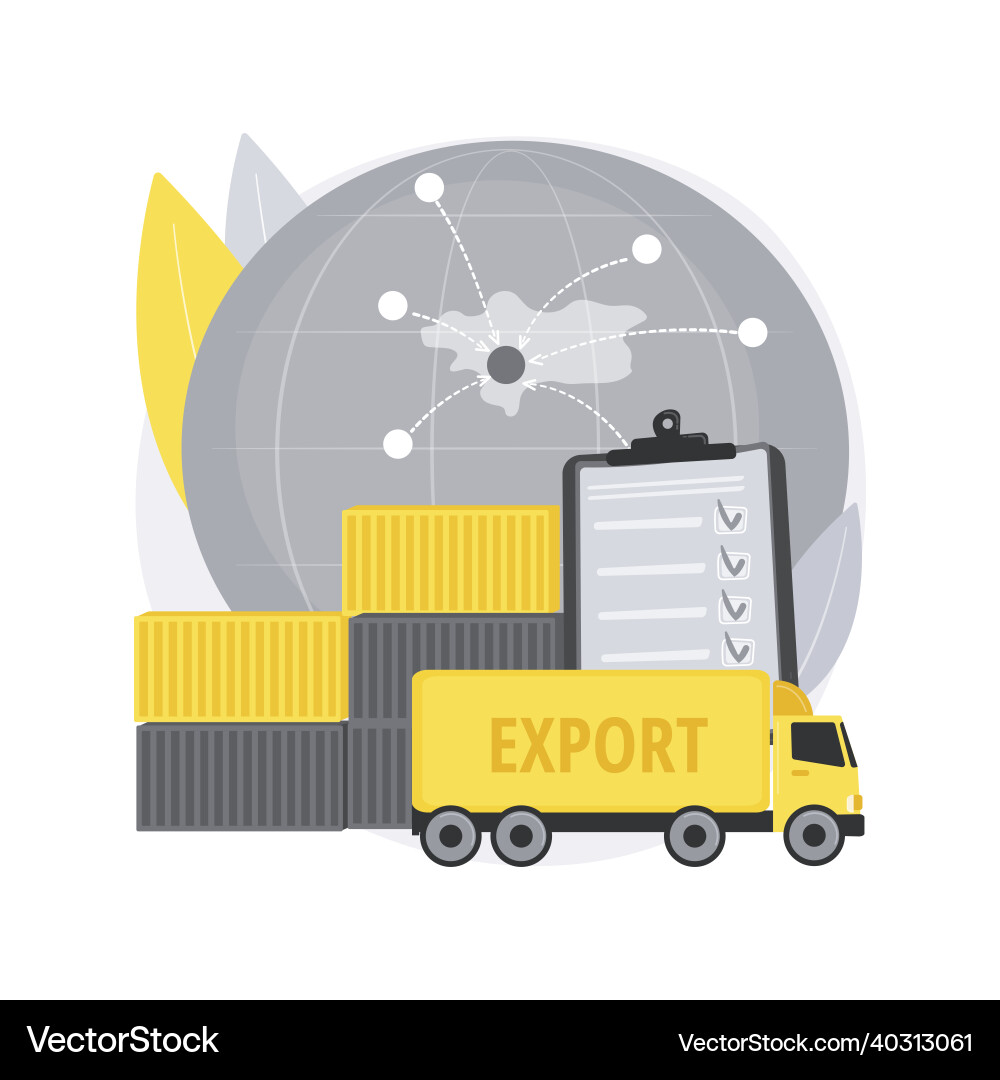 Export control abstract concept Export control abstract concept Vector Image