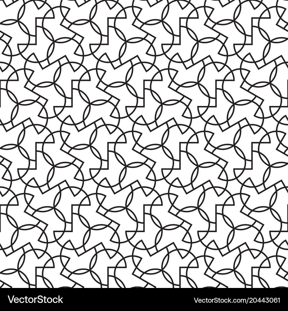 Geometric line pattern vector image