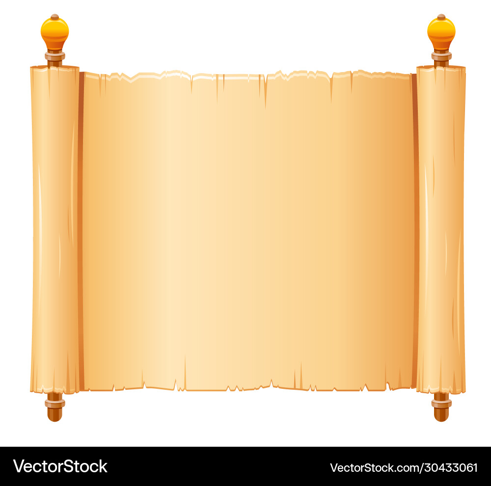 Papyrus scroll parchment paper with old texture Papyrus scroll parchment paper with old texture vector image