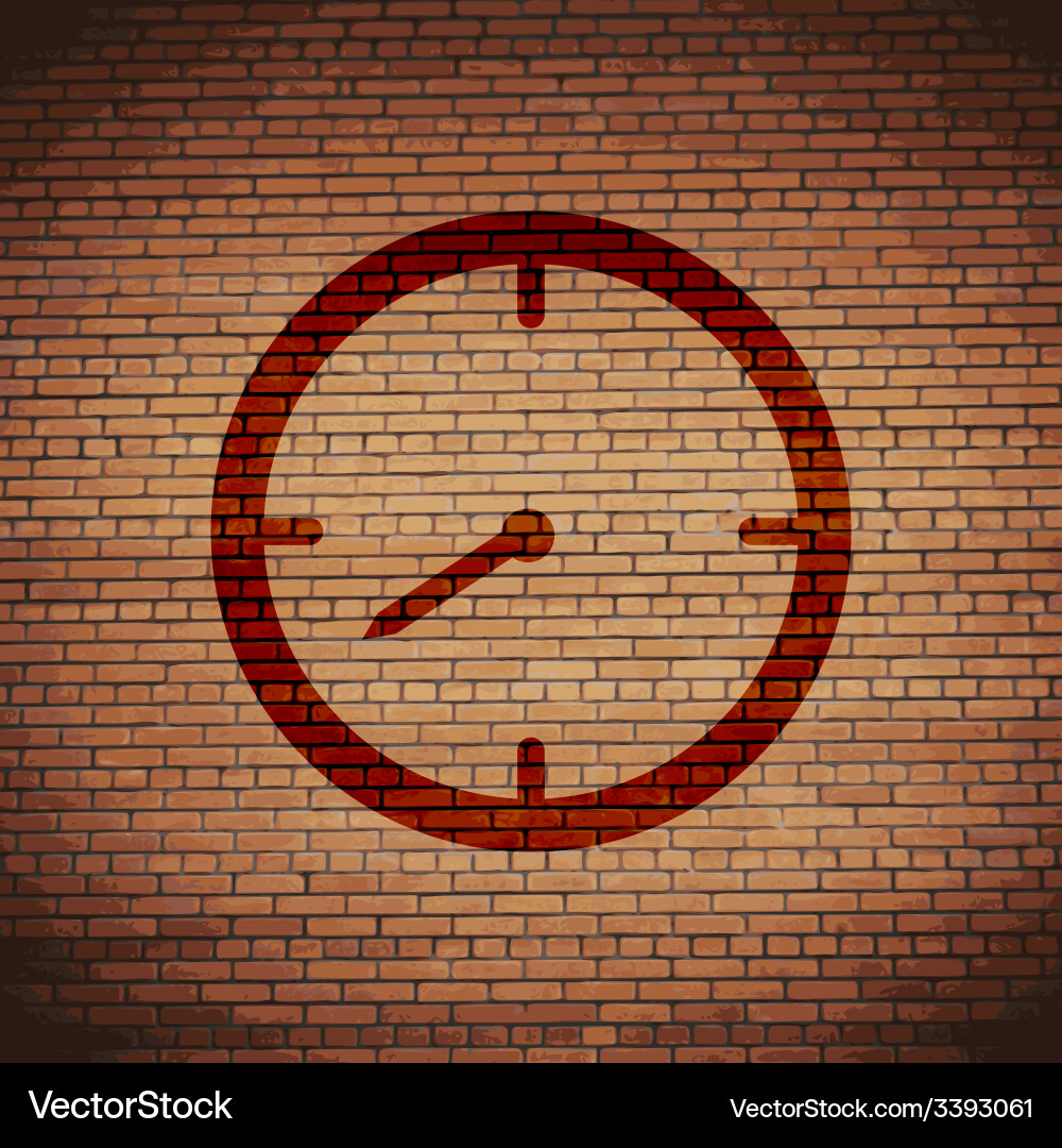 Timer icon symbol flat modern web design with long Vector Image