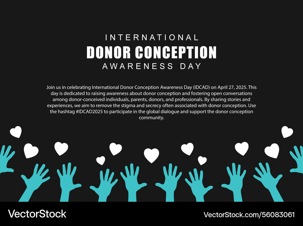 Understanding donor conception insights Vector Image