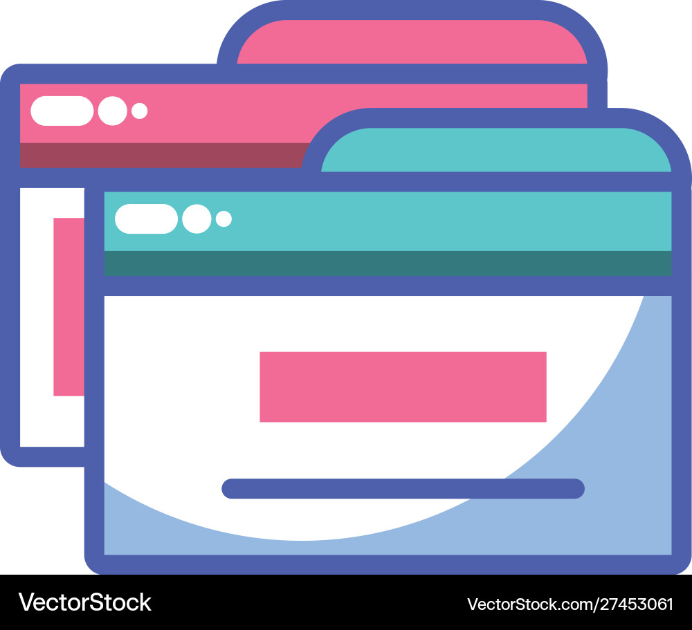 Website code optimization on white background Vector Image