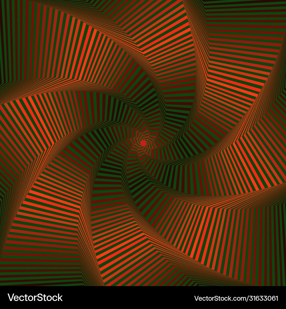 Whirling sequence with red and green octagonal Whirling sequence with red and green octagonal Vector Image