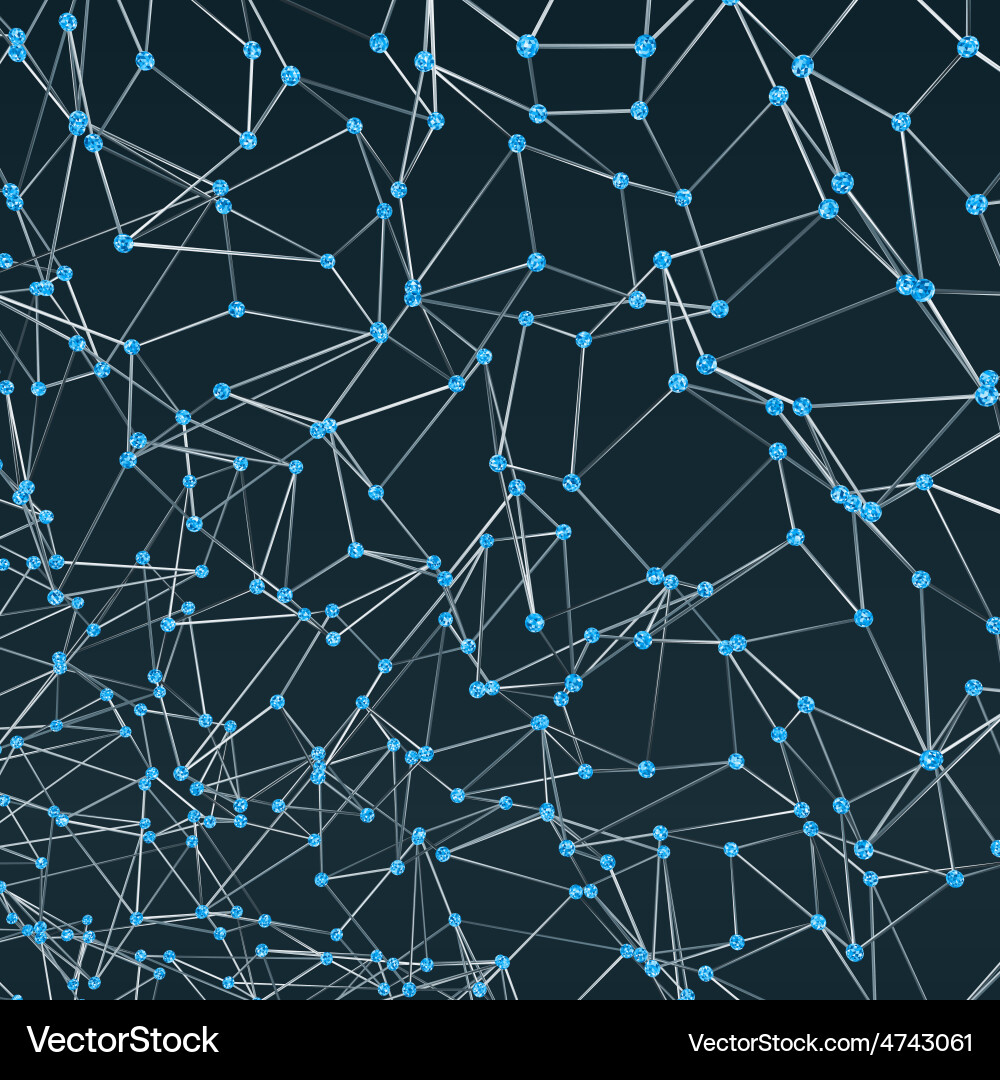 Wireframe polygonal element abstract background Vector Image