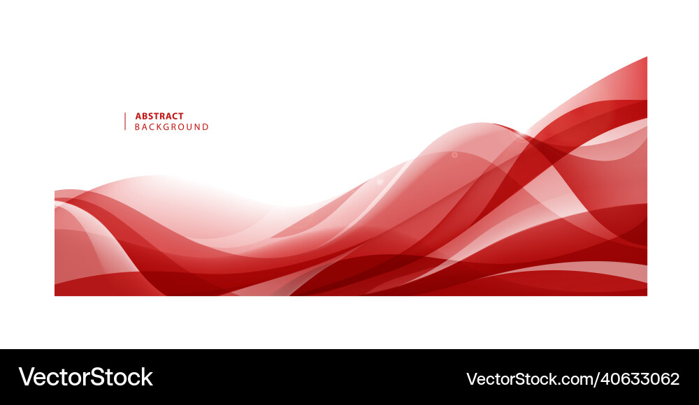 Abstract Red Wavy Background Royalty Free Vector Image