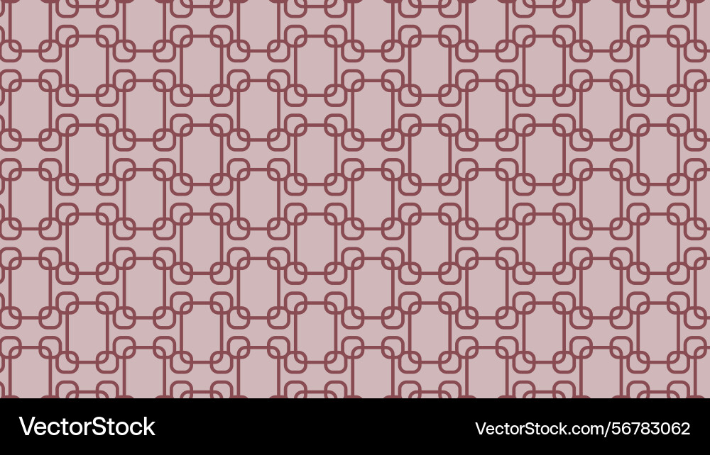 Circle lines seamless pattern background in rose vector image