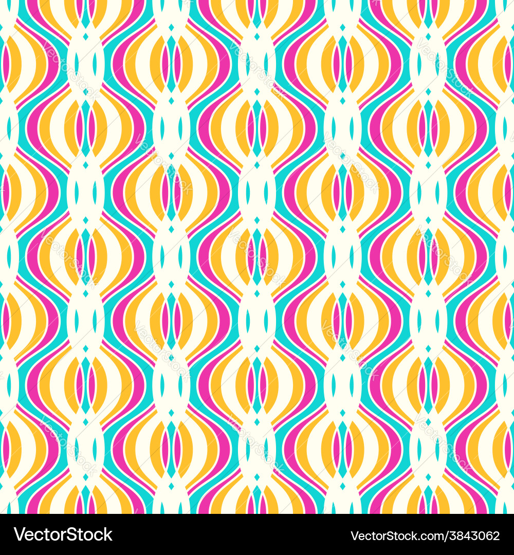 Geometric Ogee Pattern - Retro Style Vector Image