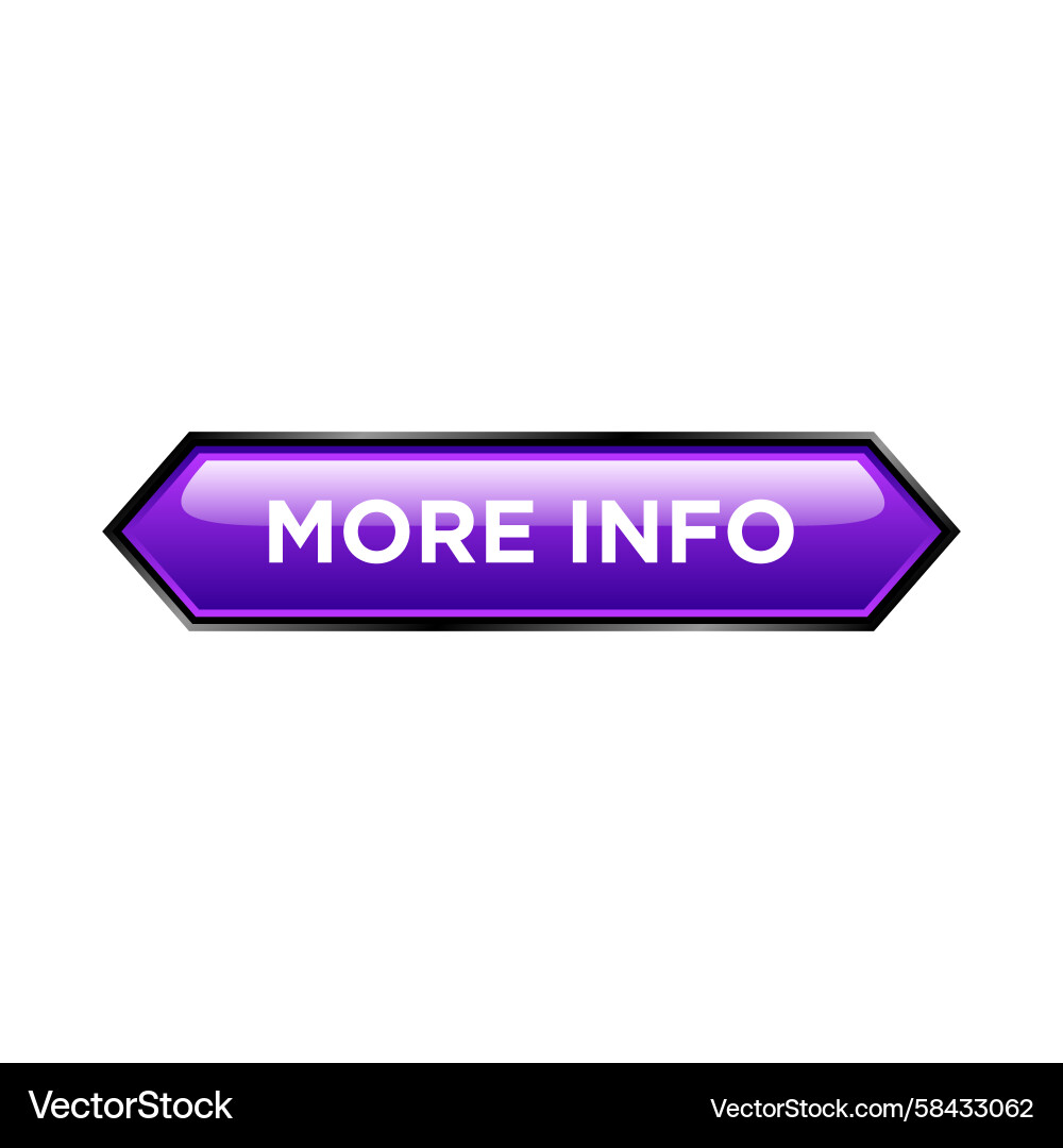 Information Button Website Template Vector Image