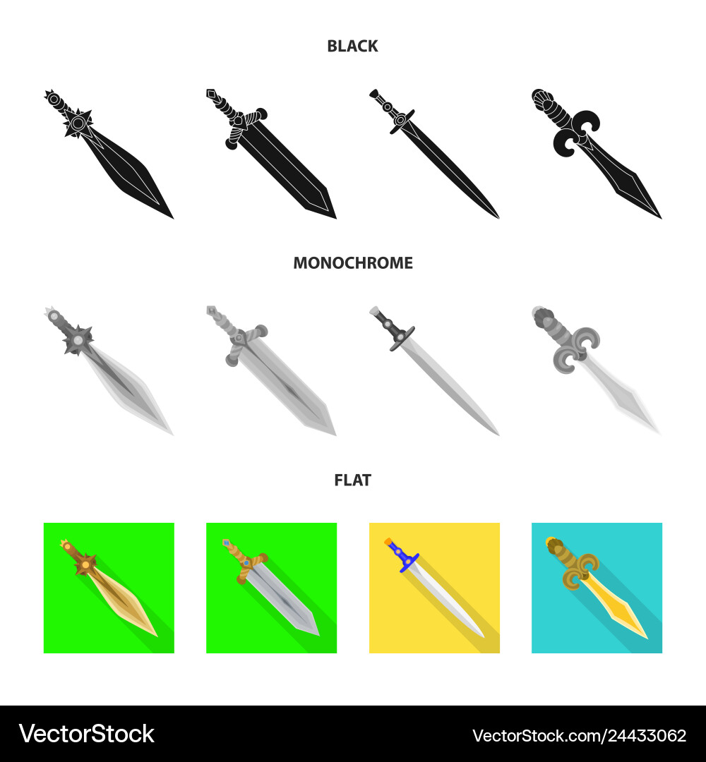 Isolated object of game and armor symbol set Isolated object of game and armor symbol set vector image