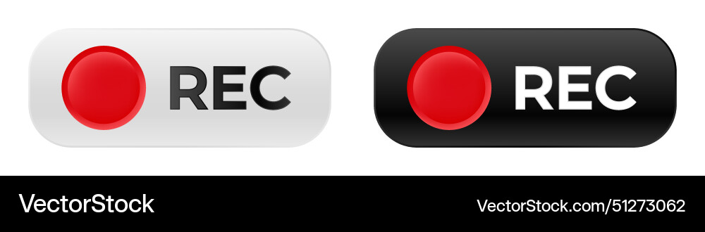 Live record icon rec indicator for recording Vector Image