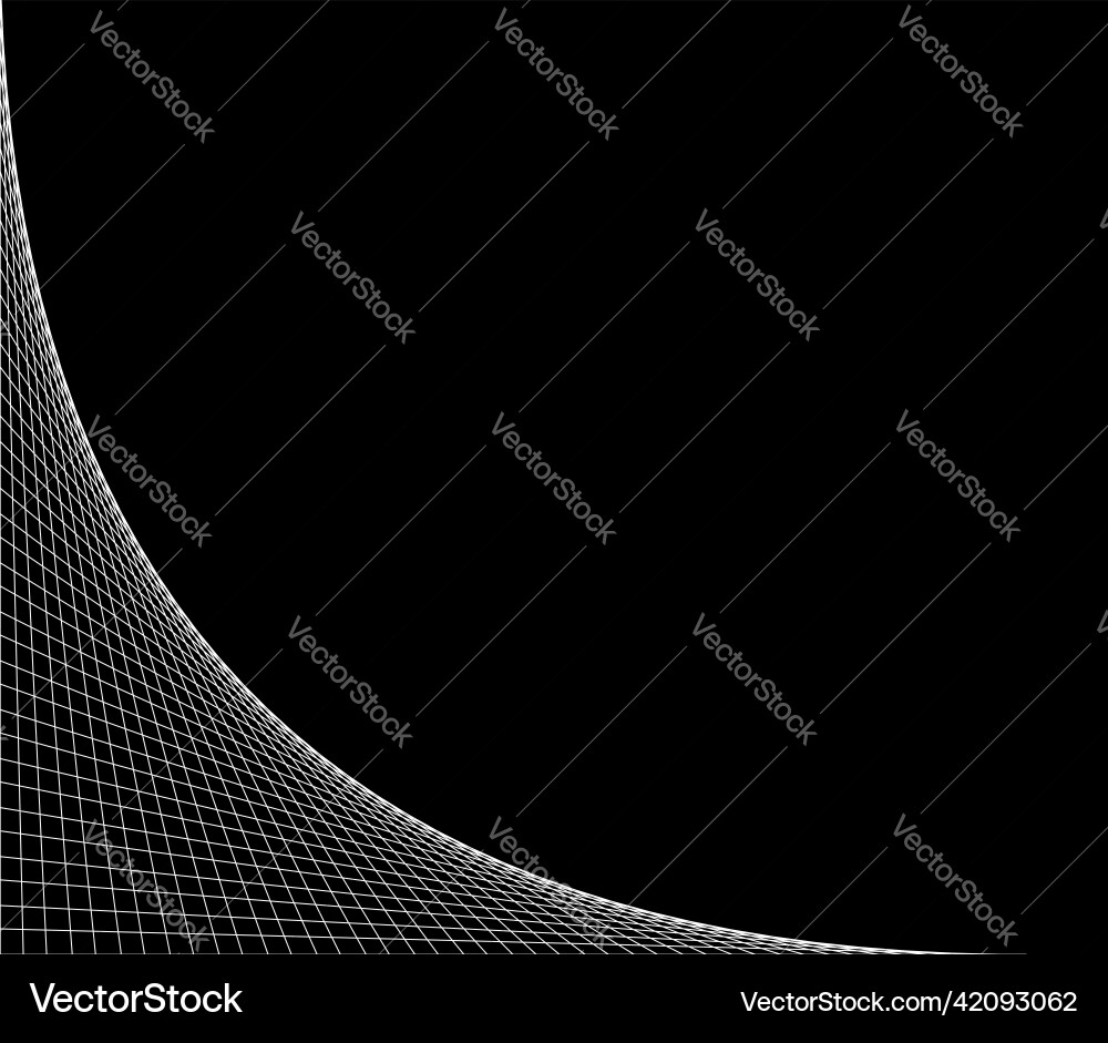 Netting intersecting lines grid mesh corners Netting intersecting lines grid mesh corners vector image