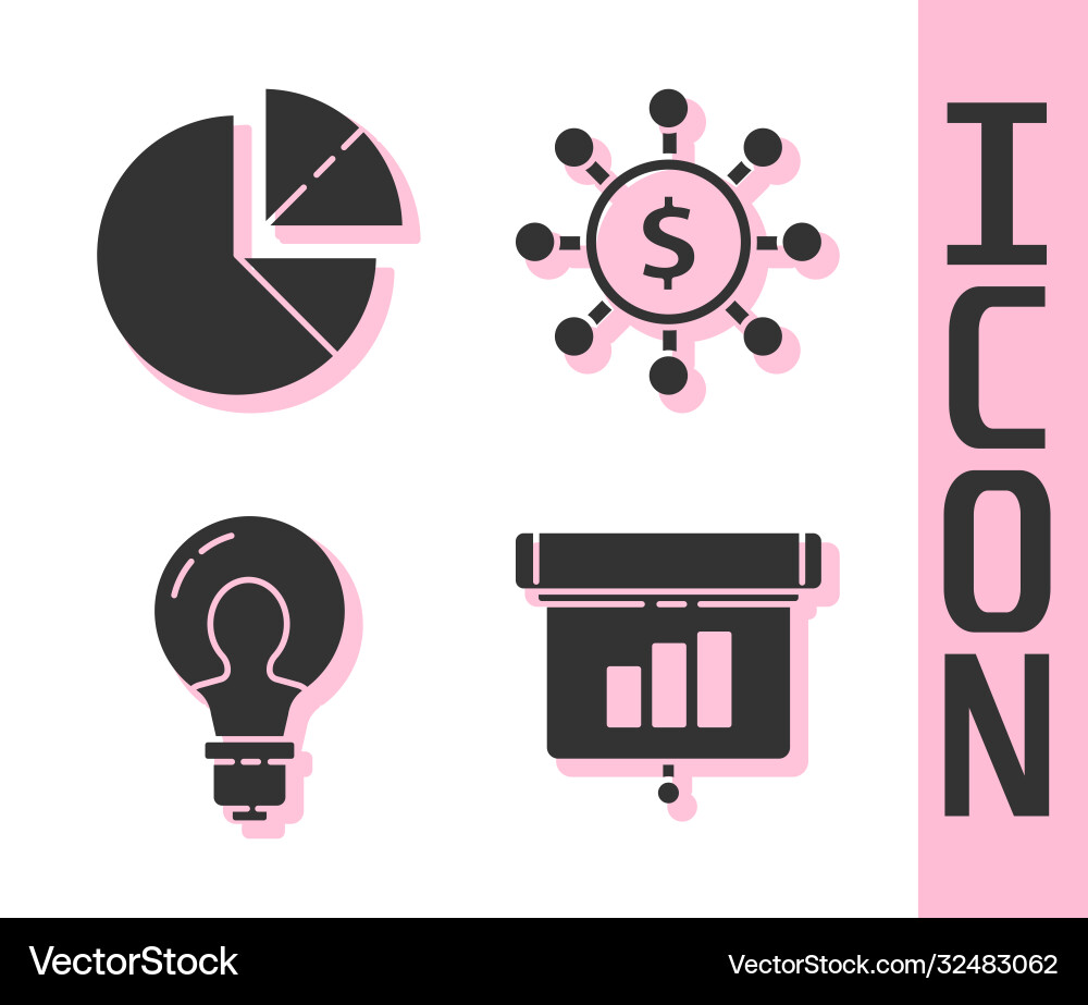 Set graph chart diagram infographic pie Set graph chart diagram infographic pie vector image