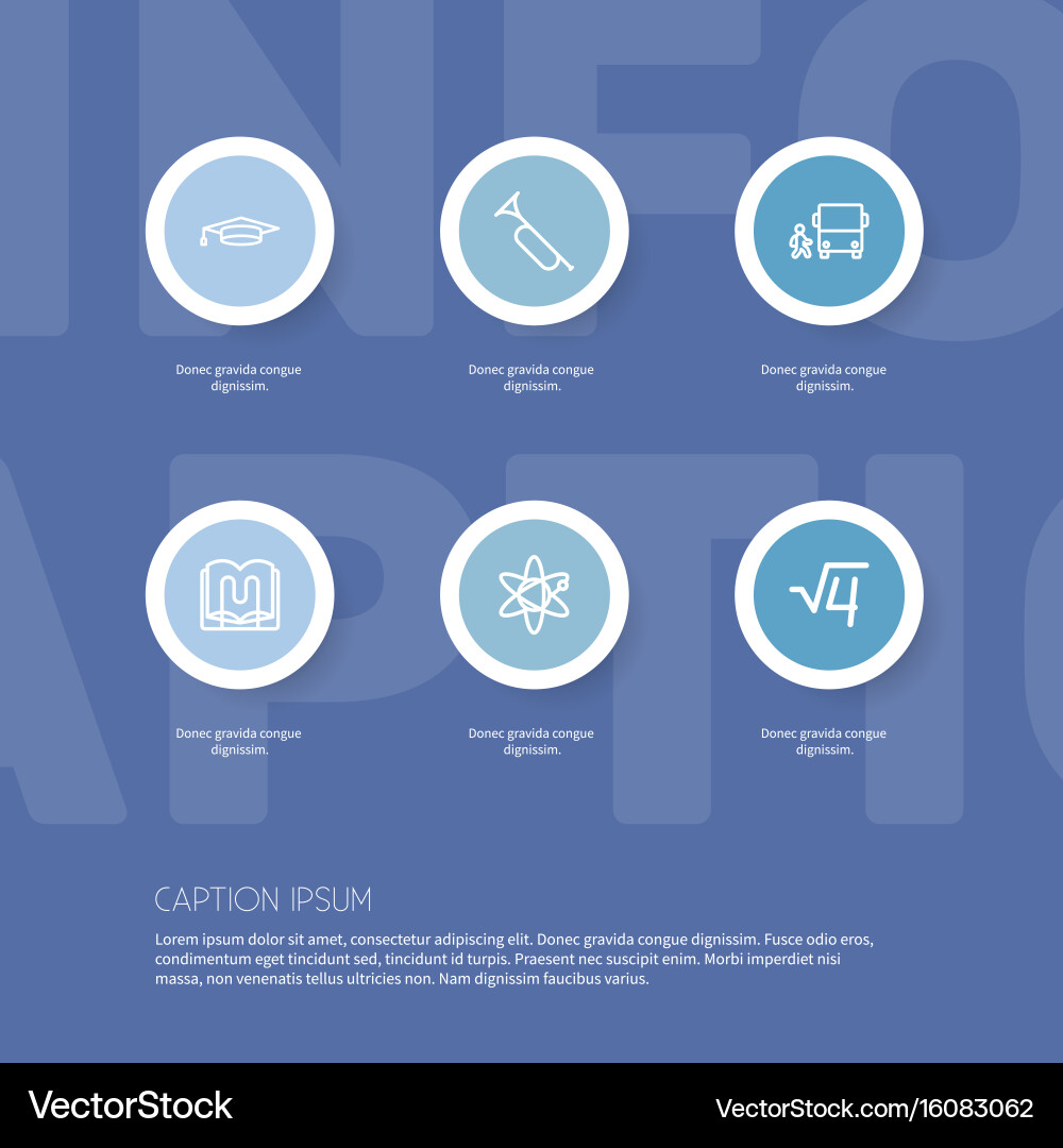 Set of 6 editable teach outline icons includes vector image