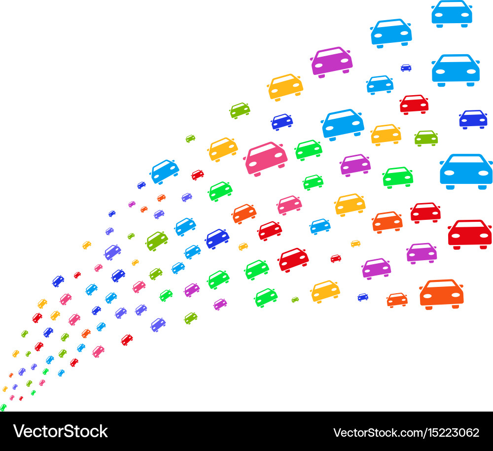 Source stream of car Vector Image