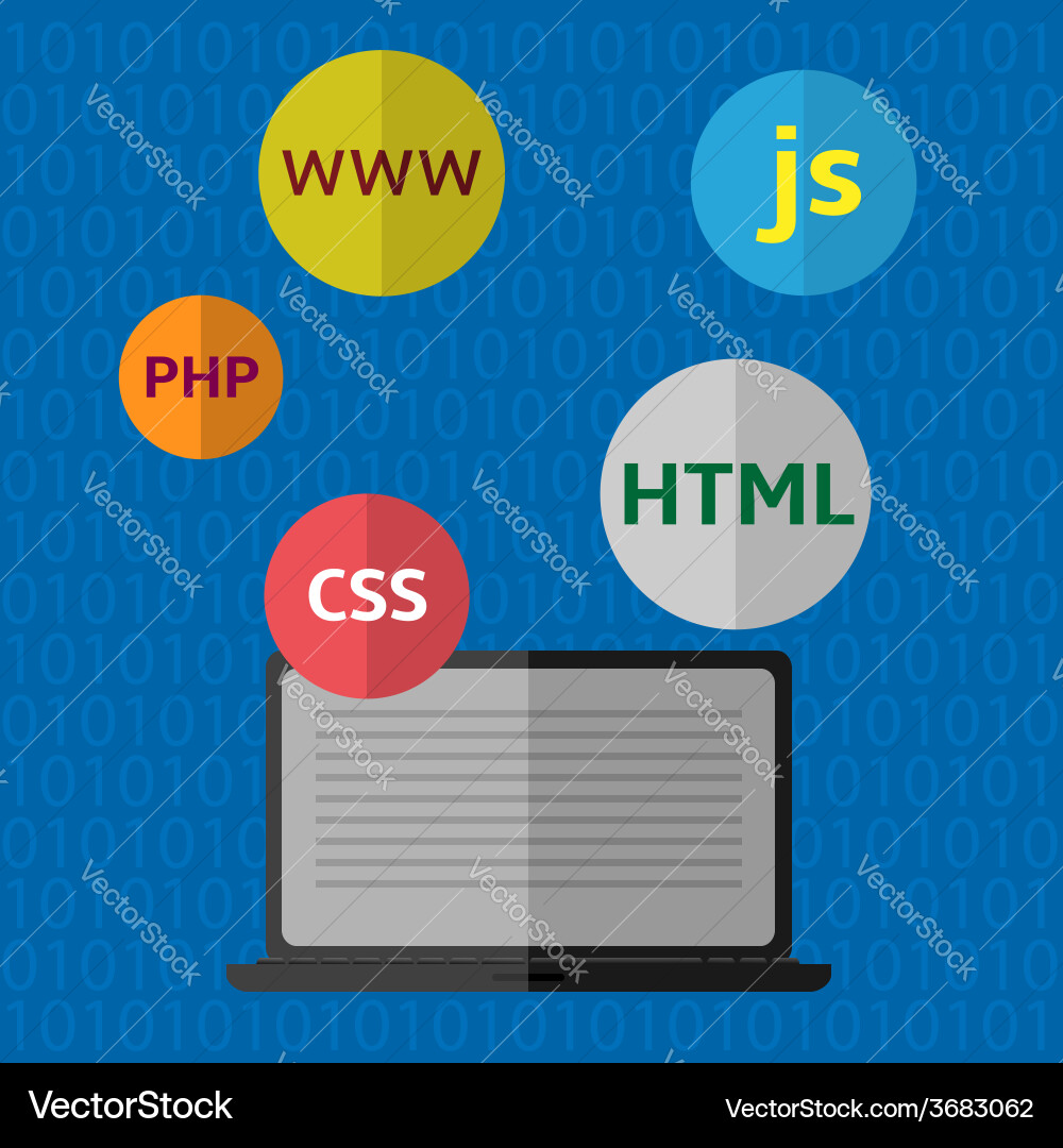 Web Development Icons vector image