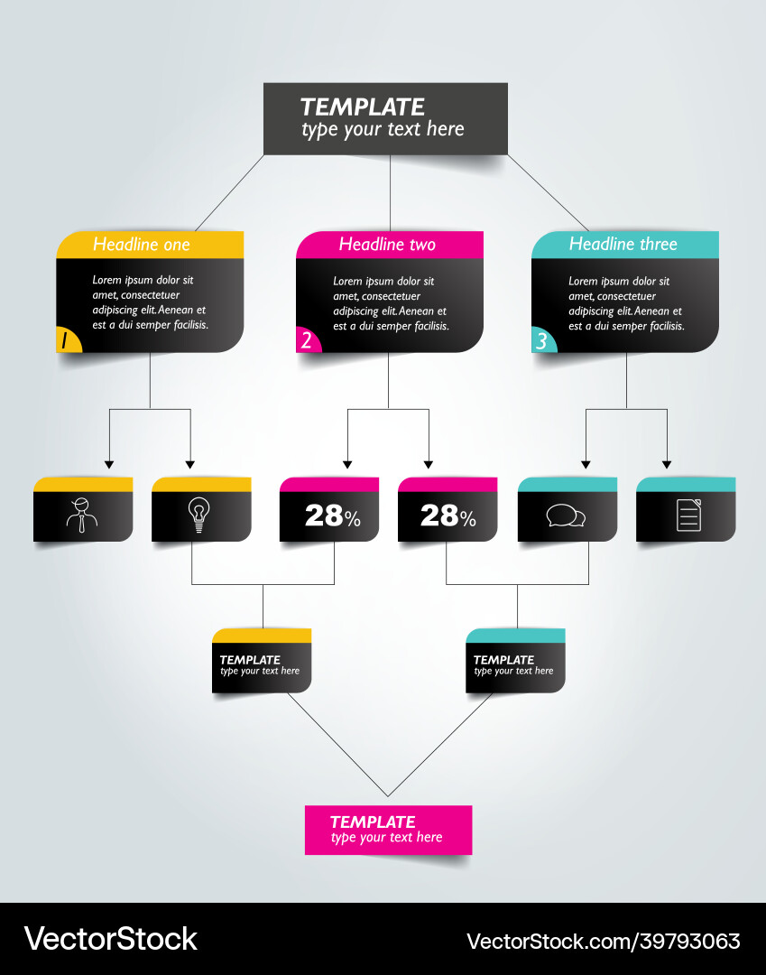 Flowchart diagram scheme infographic element Flowchart diagram scheme infographic element vector image