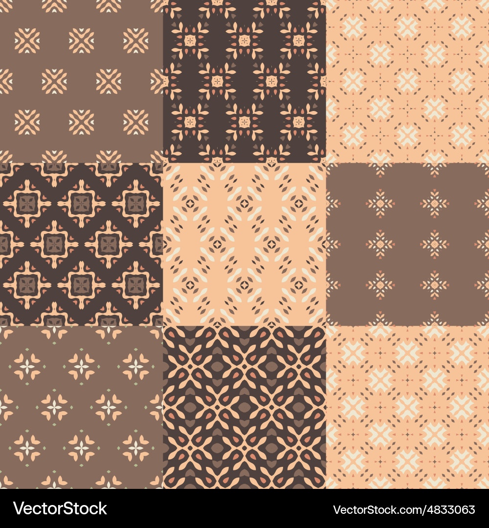 Geometric Pattern Set vector image